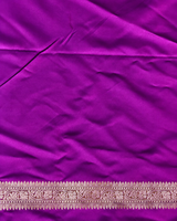 Purple Mashru Banarasi silk Saree - PBRRAH2B