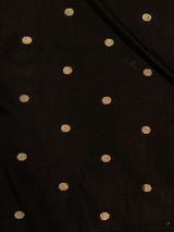 Black Chanderi silk cotton Saree - PBRFA2