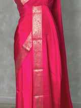 Rani pink pue Viscose Silk Saree - PBRATH4