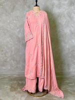 Pink premium velvet salwar set - SLV08