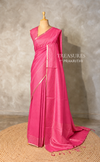 Dark Pink semi tusser silk saree - PBRSS3E