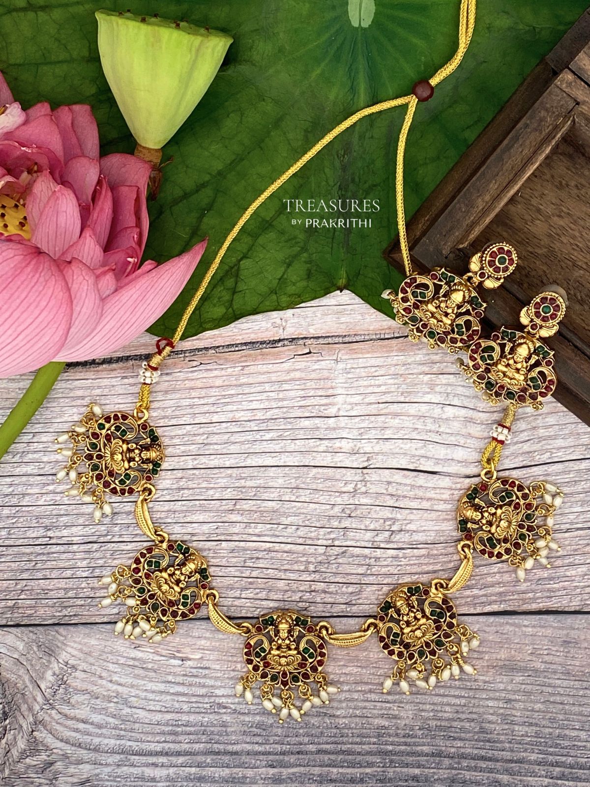 Lakshmi Peacock Gungaroo Necklace - JN63