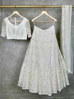 White net lehenga - PL15