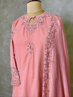 Pink premium velvet salwar set - SLV08