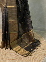 Black banarasi silksaree - AISHCK9