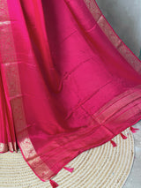 Rani pink pue Viscose Silk Saree - PBRATH4