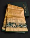 Gold and green Tissue Kanchipuram saree- PBRIDEL2
