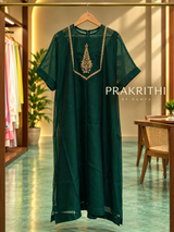 Dark green organza antifit outfit-PBRANTI2