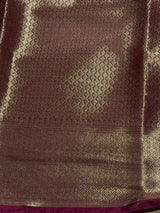Maroon Brocade banarasi saree -MPSB51C