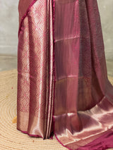 Maroon Brocade banarasi saree -MPSB51C