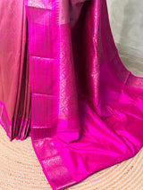 Onion Pink and Magenta Silk saree - PBRZU3D