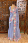 Lavender Crush Georgette Saree - PBRCHAND1C