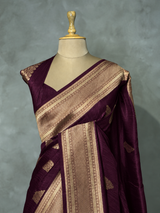 Deep wine Viscose Silk Saree - PBRATH5D