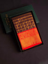 Brown and Red Semi kanchipuram silk saree- PSSR351
