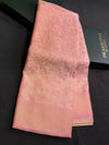 Pastal pink gold Soft satin brocade Silk Saree - PBRMJ9A