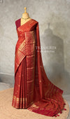 Maroon Viscose Tissue Silk Saree - PBRATH9E