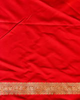 Red Mashru Banarasi silk Saree - PBRRAH2A