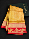 Gold and red Tissue Kanchipuram saree- PBRIDEL9