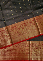 Black Banarasi saree -BSP3J