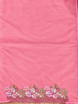 Pink Organza Designer saree- PBRCK7C