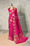 Rani Pink Chanderi silk cotton Saree - PBRFA2H