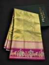 Green and Magenta Tissue Kanchipuram saree- PBRIDEL7