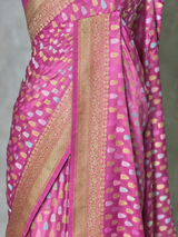 Onion Pink Satin silk Saree - PBRKIV6F