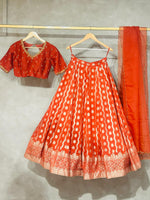 Burnt orange lehenga set - PL04