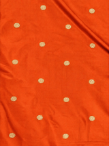 OrangeChanderi silk cotton Saree - PBRFA2B