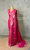 Rani pink Brocade banarasi saree -MPSB50B