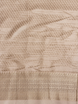 Off White Banarasi Georgette fabric saree- PBRVAR1D