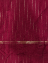 Deep Maroon Chanderi silk cotton saree- PBRNAK4A