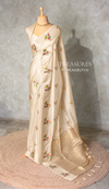 Sandle Banarasi satin silk saree - PBRMM5C