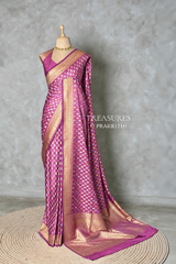 Onion Pink Satin silk Saree - PBRKIV6F