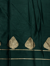Bottle Green crape silk saree - PBRNAK2E