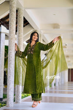 OLIVE GREEN SALWAR SET - SLV02
