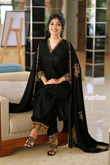 BLACK PREMIUM VELVET SALWAR - SLV05