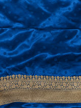 Blue Satin silk Saree - PBRKIV6E