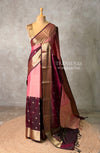 Pink and Maroon Tissue banarasi silk saree -PFAZ22