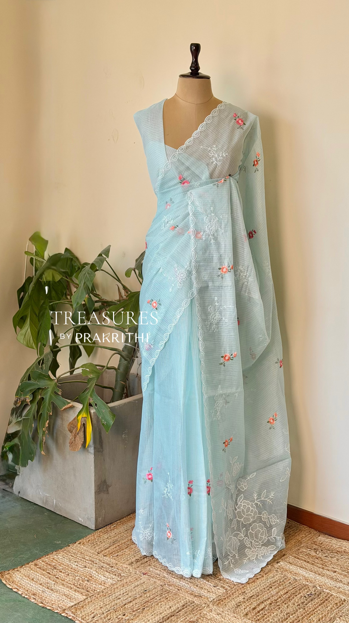 Pastal blue silk Kotta sareesaree -PBR10G