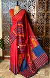 Red chanderi saree: PBR54