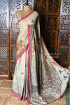 Soft tusser silk saree: PBR54AC