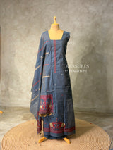 Chanderi unstitched salwar set: PBRUS22