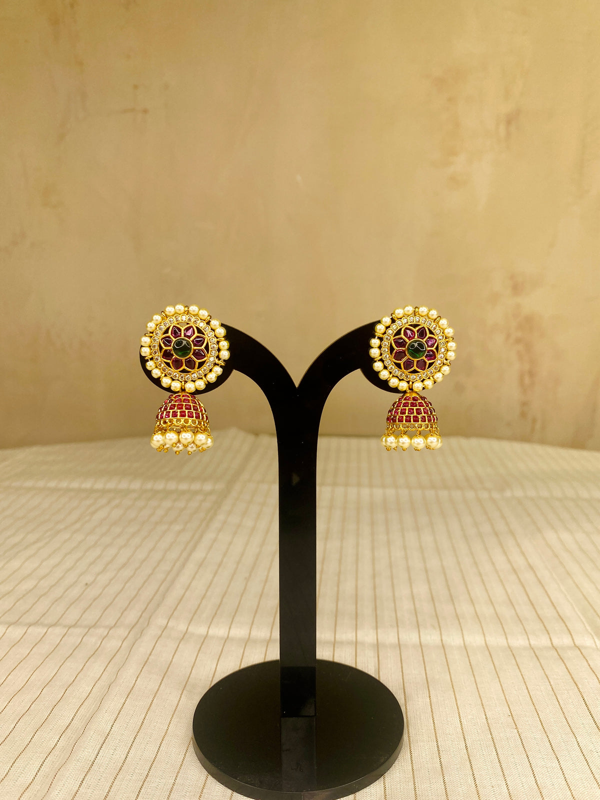 Antique kemp stone jumka -JWE11A