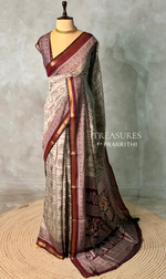 Tribal Printed silk cotton saree -PBR19C