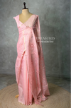 Pastal pink Net kotta saree - PBR34B4