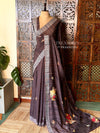 Handloom jute cotton saree- PBR59