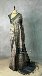 Tribal Printed silk cotton saree -PBR19D