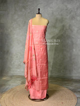 Chanderi unstitched salwar set: PBRUS43