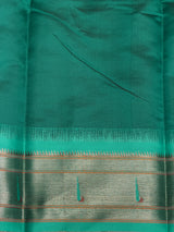 Peach and aqua blue Silk saree - PBRZU4F